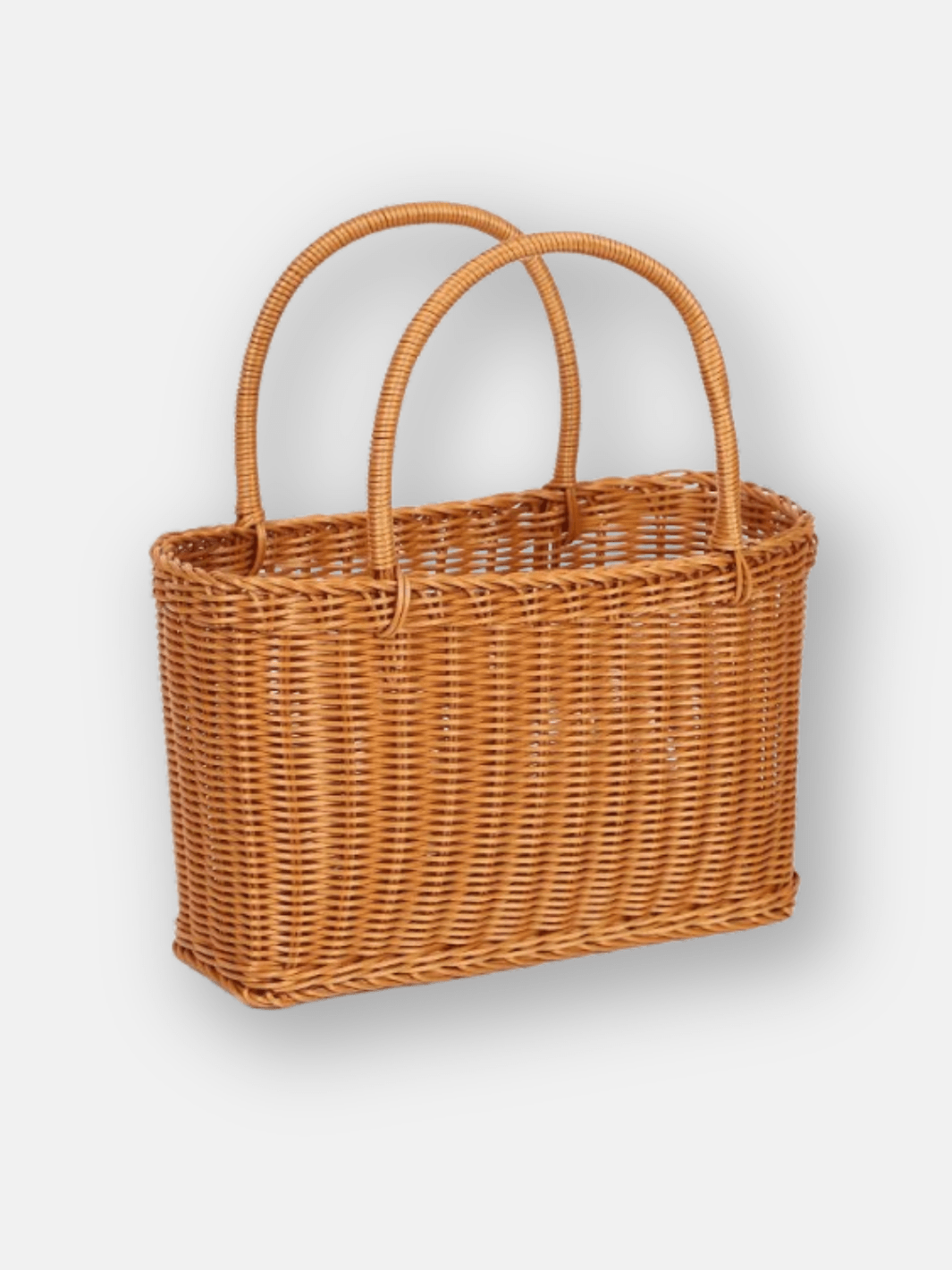 Grand panier de course en osier