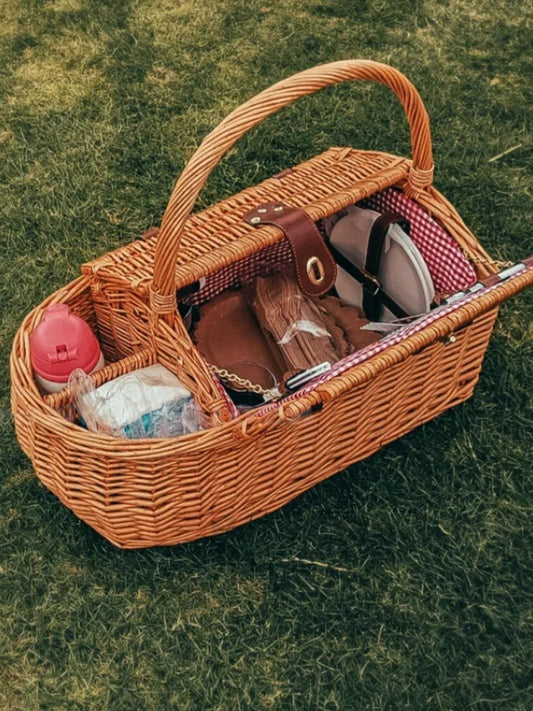 Panier de pique nique en osier 6 personnes