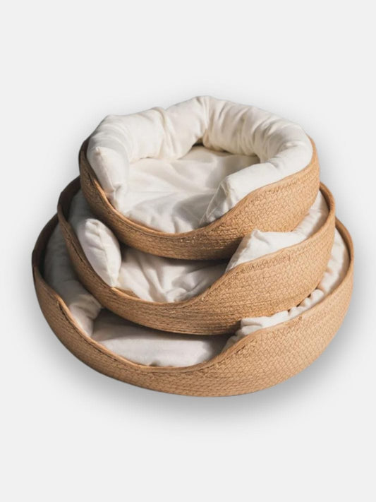 panier en osier pour chien 45cmx45cm