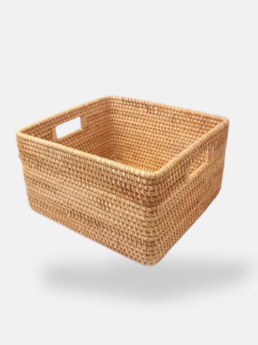 Panier osier de rangement 26x24x15 cm