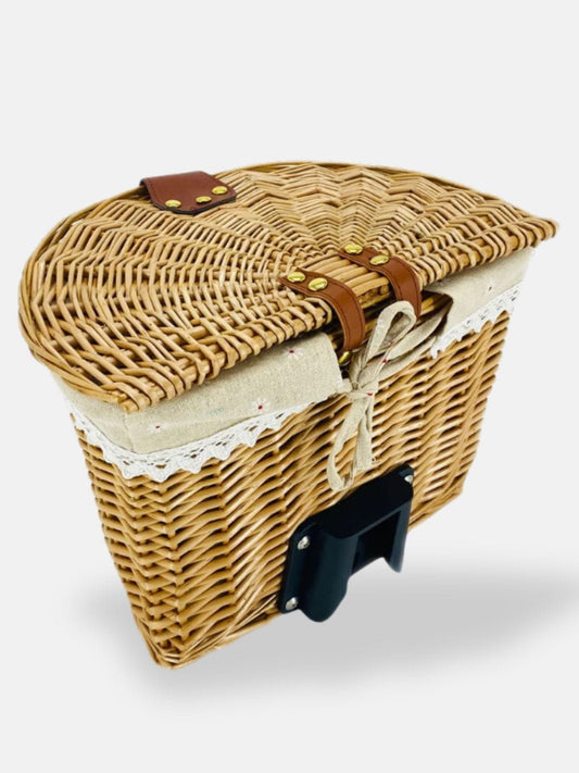 Panier osier pour vélo 30x22 cm
