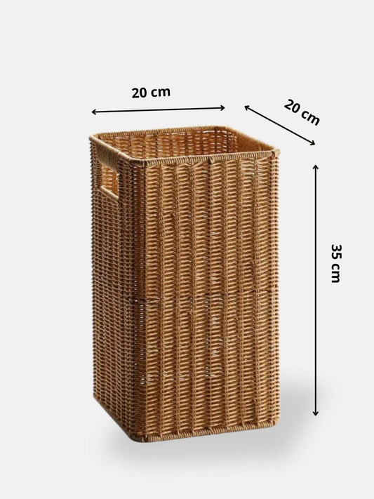 Panier osier rangement 20x35 cm