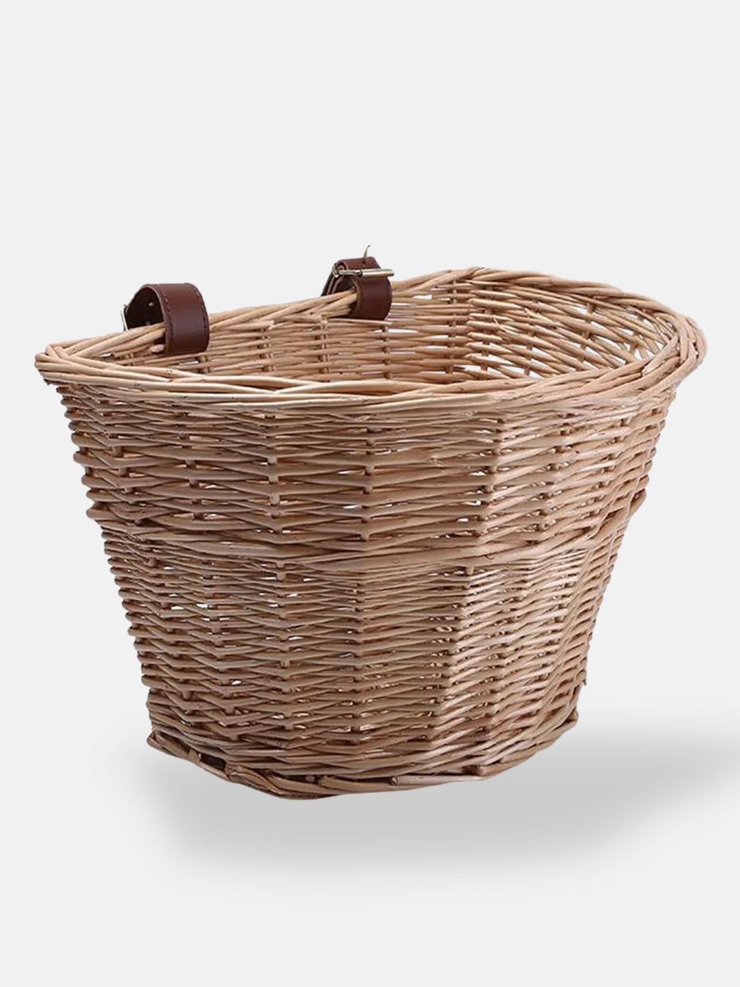 Panier osier velo adulte Beige