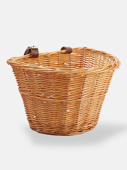 Panier osier velo adulte Brun