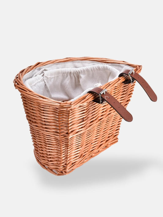 Panier osier vélo pour chat 36x25x22 cm