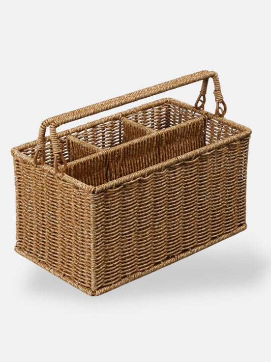 Panier range couvert en osier 30x17x15 cm