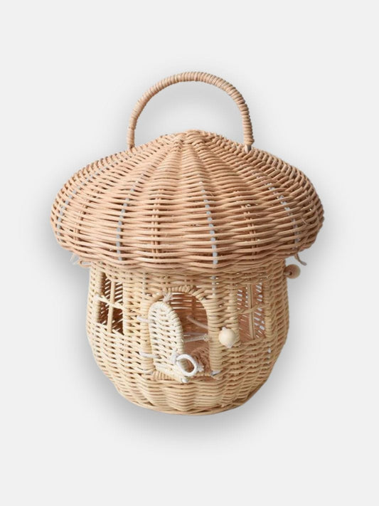 paniers à champignons en osier | Maison champignon