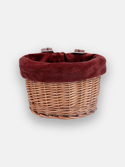 Petit panier en osier pour vélo