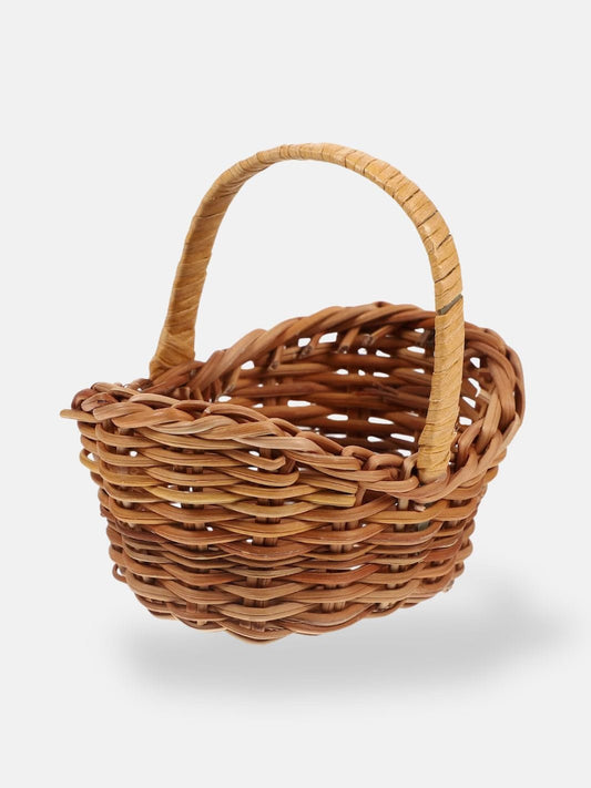 Petit panier osier avec anse 7.5x7.5x5.5 cm