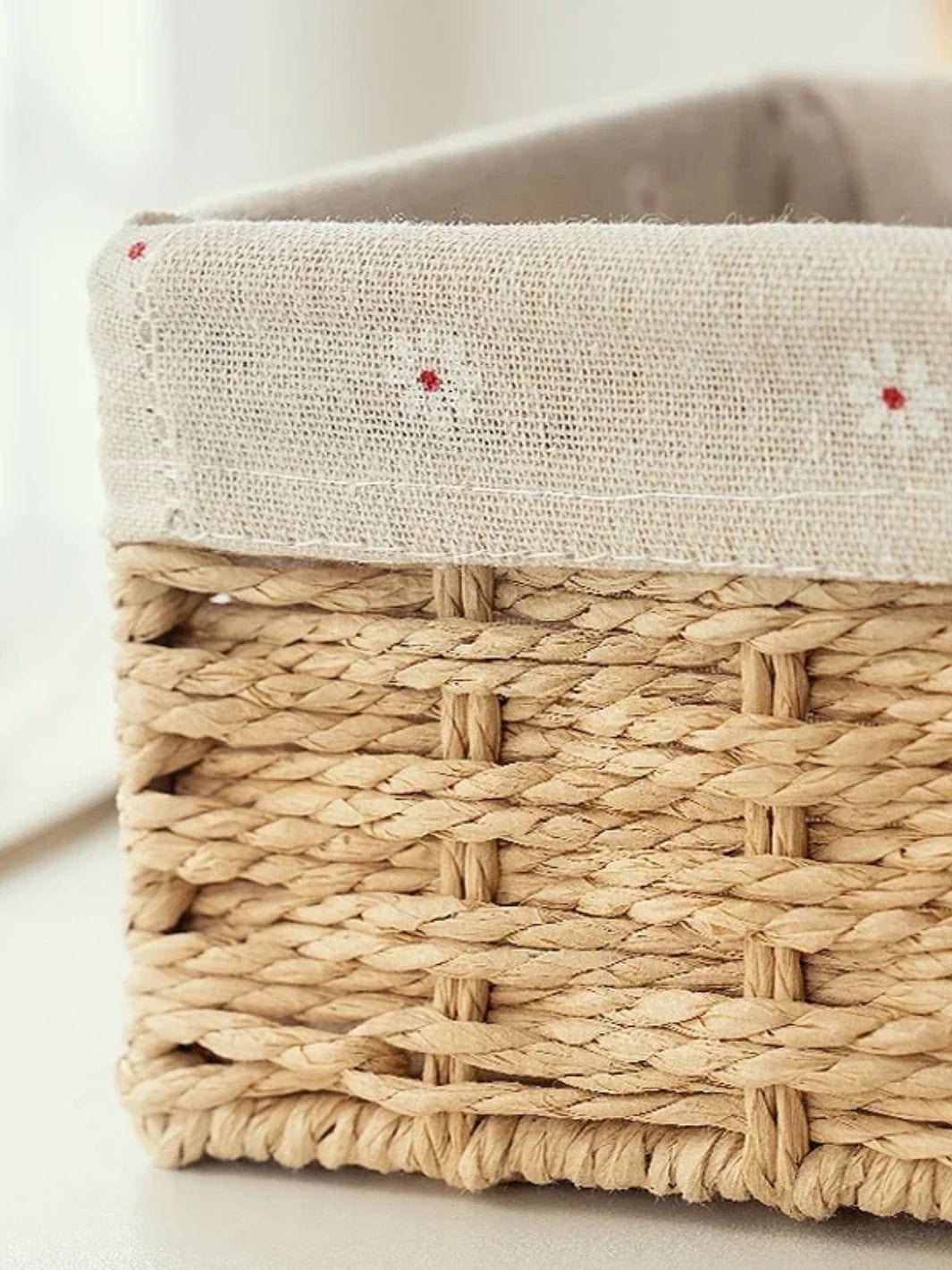 Petit panier osier rangement