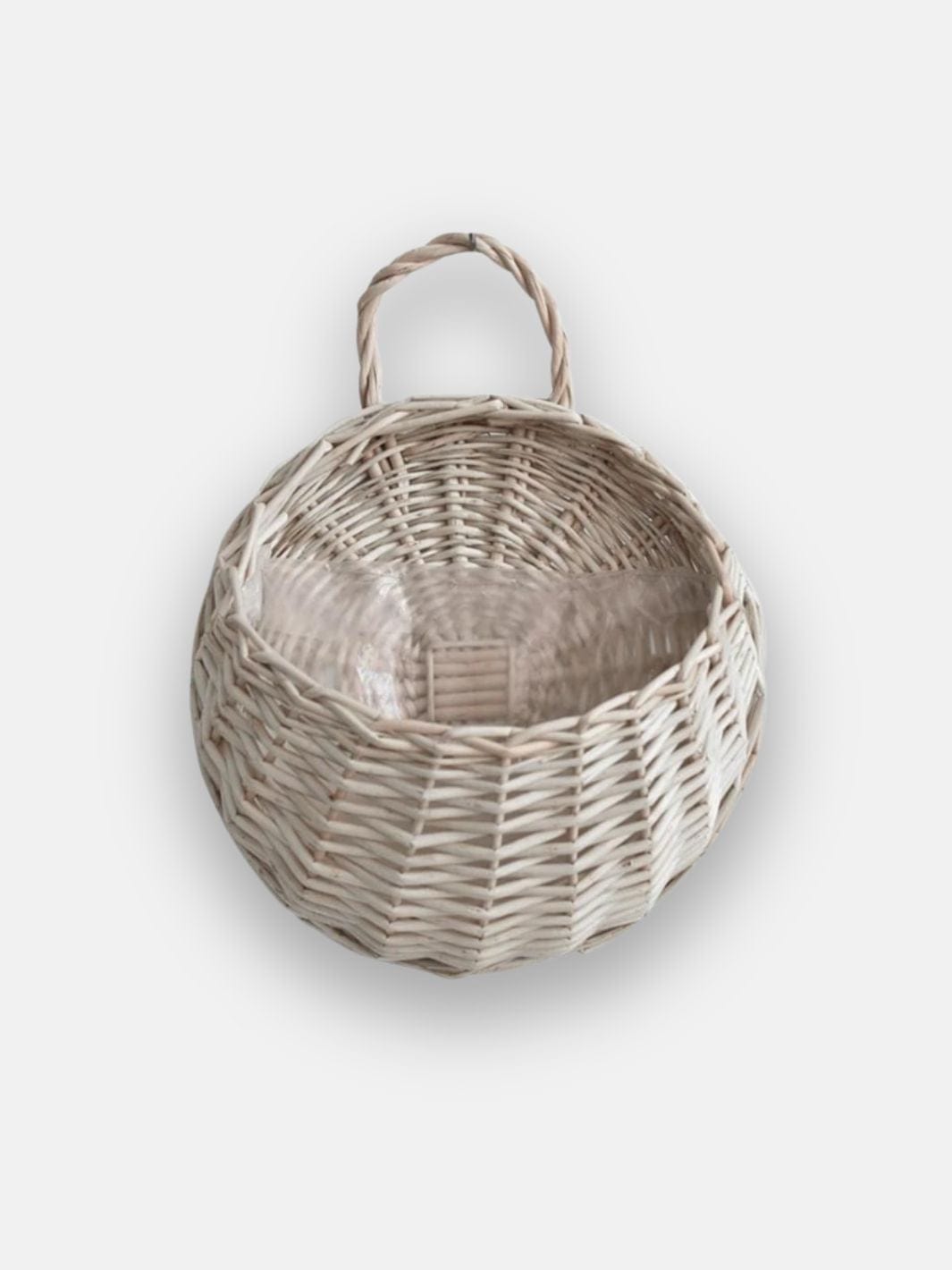 Petit panier pique-nique en osier Gris