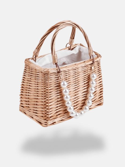 Petit sac a main en osier