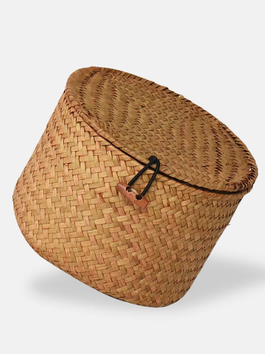 Petite boite de rangement en osier 18x12 cm