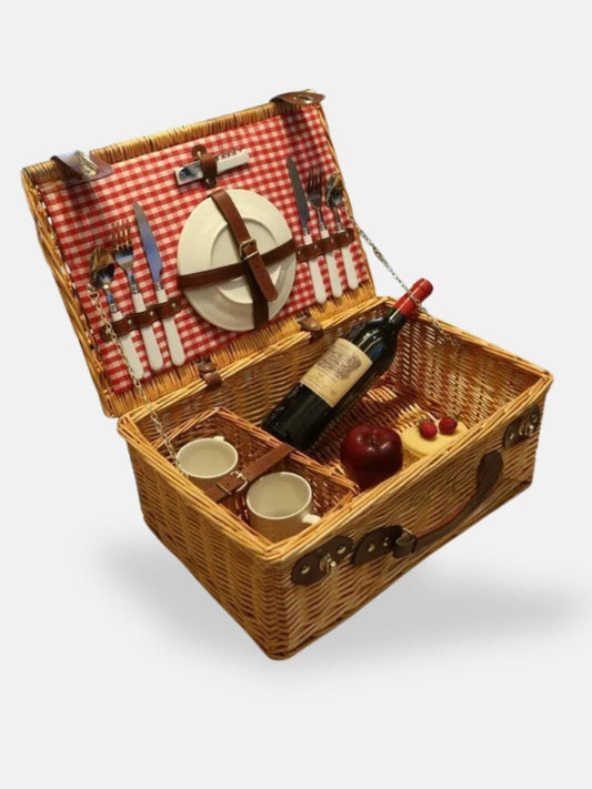 Valise pique nique en osier